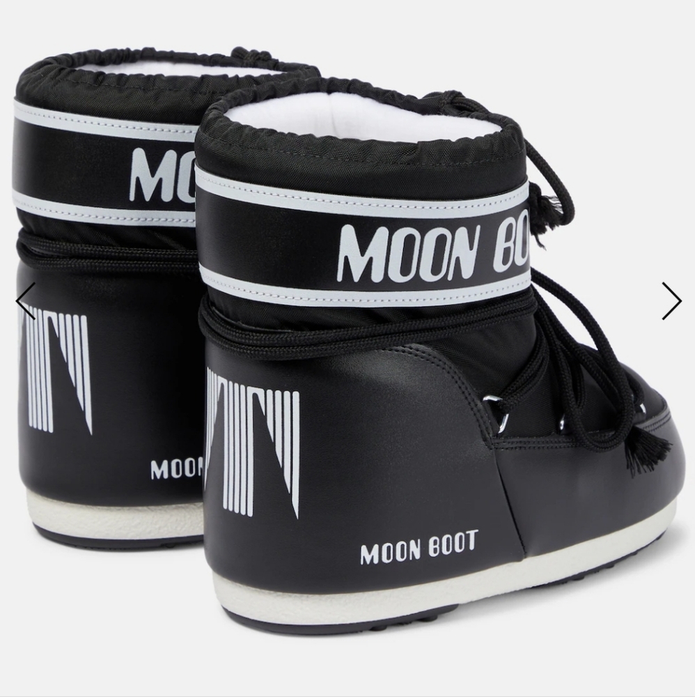 Moon Boot Low Icon 2 boots Moon Boota Low Icon Snow Boots Black White - Picture 3 of 12